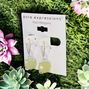PURE EXPRESSIONS brand new hanging clip-closure dangle  pierced earrings 002